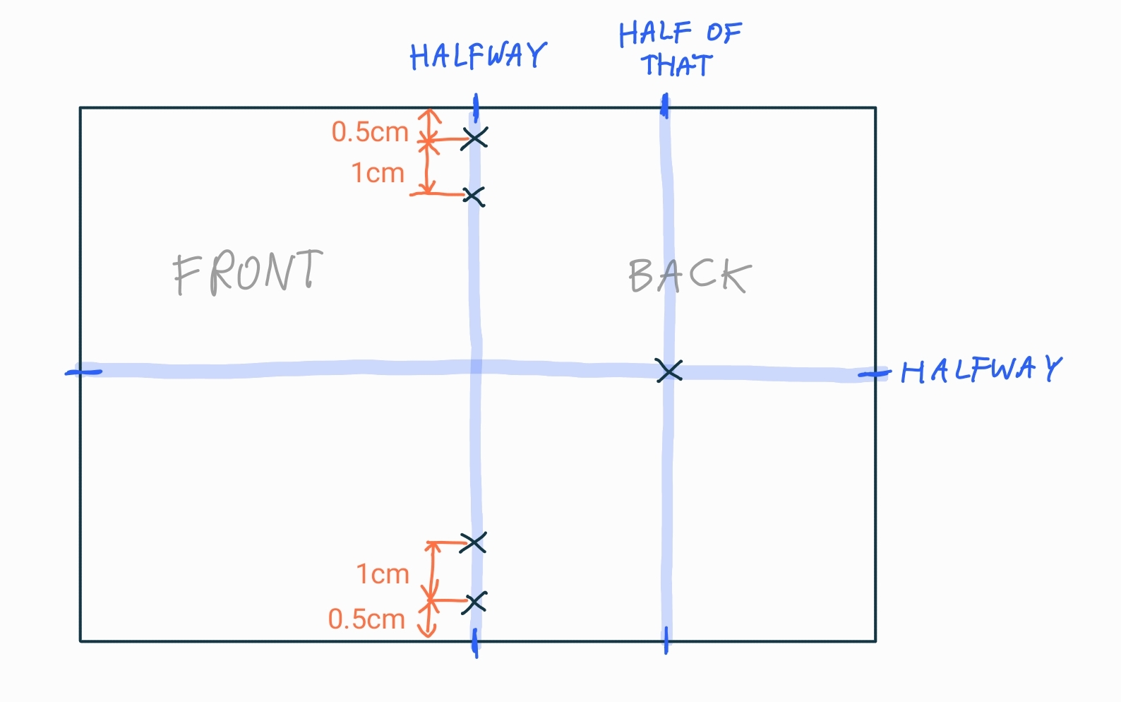 You could increase the 0.5cm distance from the edge, but I wouldn&rsquo;t increase the 1cm distance because the notebooks would be held at increasingly different heights.